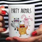 Free Worldwide Shipping - Party Animals Gopher / Bunny / Raccoon  - Funny Dancing Animals Mug [Gift Idea - Makes A Fun Present]