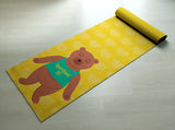 Yellow Spiritual AF  - Cute Bear Yoga Mat  - Practice Yoga In Style [Gift Idea / Fun Present] Exercise Mat