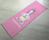Light Pink - Unicorn Namaste Yoga Mat - Cute Unicorn Yoga Mat  - Practice Yoga In Style [Gift Idea / Fun Present] Exercise Mat