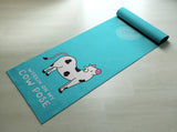 Working On My Cow Pose - Practice Yoga In Style [Gift Idea / Fun Present] Exercise Mat / Bitilasana
