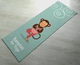 Free Shipping Worldwide - Bananas For Yoga - Cute Monkey Yoga Mat - Practice Yoga In Style [Gift Idea] Exercise Mat / Green Yoga Mat
