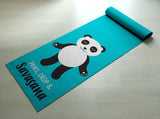 Paws, Drop & Savasana Panda Yoga Mat - Cute Panda Yoga Mat  - Practice Yoga In Style [Gift Idea / Fun Present] Exercise Mat