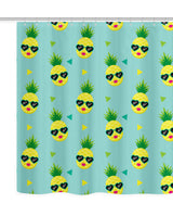 Free Shipping! Pineapple Shower Curtain [Gift Idea / Fun Present] Bathtub Curtain - Fruit Shower Curtain