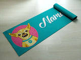 Free Shipping Worldwide - Printed Namaslay Dog Yoga Mat - Customized Yoga gifts for him/her - Thick & tear proof material - Green Yoga Mat