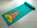 Cute Sloth Yoga Mat - You Hatha Me At Namaste - [Gift Idea / Fun Present] Exercise Mat