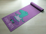 Free Shipping Worldwide -  Funny Yoga Mat - Purple Dinosaur - Printed, customized exercise mats with good grip (Non slip)