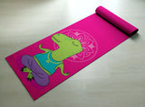 Free Shipping Worldwide -  Cool Yoga Mat - Pink Dinosaur - Printed yoga mats  - Customized yoga gifts