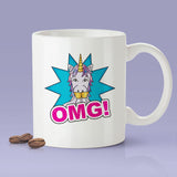 Free Shipping Worldwide - OMG - Oh My God Unicorn Coffee Mug -  Cute Gift Idea For Unicorn Lovers