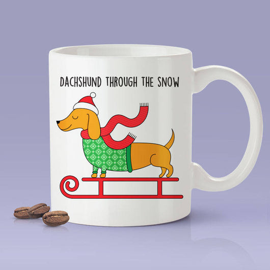 Dachshund Through The Snow Coffee Mug / Christmas Gifts / The Perfect Holiday Present
