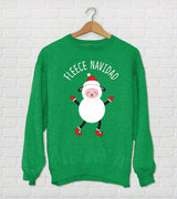 Fleece Navidad Sheep Ugly Christmas Sweater Crewneck - Holiday Sweater