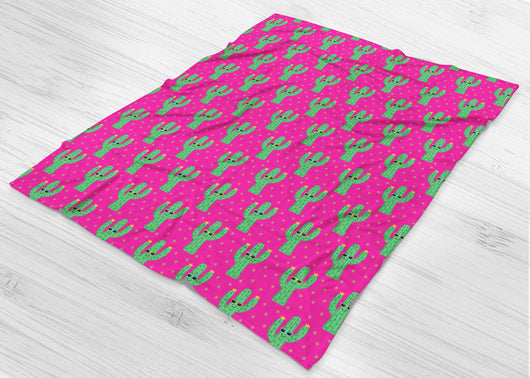 Free Shipping Worldwide! Cool Cactus Fleece Blanket - Cute Gift For Cactus Lovers [Small / Medium / Large]