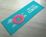 Find Your Center Donut Yoga Mat / Thick Yoga Mat - Printed & Customized  [Best exercise mats]