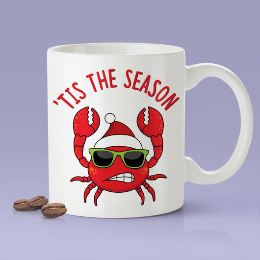 Tis The Season Crab Mug -  Christmas Mug / Christmas Gifts / The Perfect Holiday Present