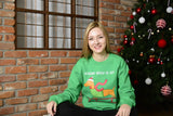 Daschund Through The Snow - Ugly Christmas Sweater Crewneck - Holiday Sweater