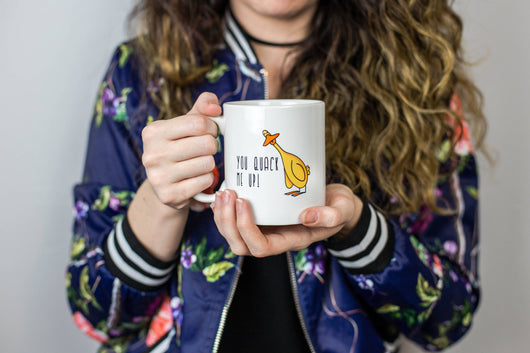 You Quack Me Up- Cute Duck Mug [Gift Idea - Makes A Fun Present]