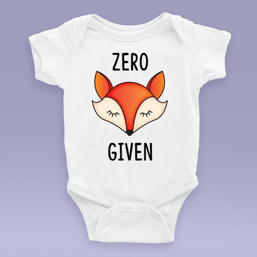 Zero Fox Given Baby Onesie / Bodysuit - Cute Fox Themed Baby Gift