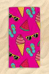 Free Shipping Worldwide - Summer Themed Beach Towel -  Cute Watermelon Towel  - Hit The Beach In Style / Pool Party Gifts 30”x60”