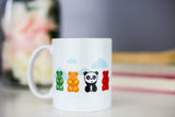 Free Shipping Worldwide - Cute Gummi Bear Panda Mug [Gift Idea - Makes A Fun Present] [Panda Lovers Unite!]