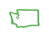 Washington State Cookie Cutter Pack - Weed Cookie Cutter, Washington Cookie Cutter, Coffee Cup Cookie Cutter, Evergreen Tree Cookie Cutter