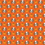 Fall Themed King Charles Spaniel Pet Bandana -  Pumpkin Spice and Everything Nice - Cute Fashion For Your Favorite Dog or Cat