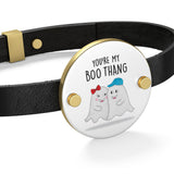 Ghost Halloween YouRe My Boo Thang  Heart Shape Or Coin Shape  Silver  Gold Options  Cat Jewelry