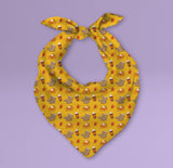 Fall Themed Pumpkin Spice Pet Bandana Triangle -  Pumpkin Spice and Everything Nice - Cute Fashion For Your Favorite Dog or Cat
