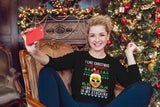 Unisex Cardi B Christmas Sweater  "I Like Christmas, I Like Presents, I Like Diamonds In My Stocking" Cardi B Holiday Sweater - Ugly Sweater