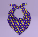 Triangle Cardi B Themed Pet Bandana - Dog Scarf or Cat Scarf - Cute Diamond and Cardi Print