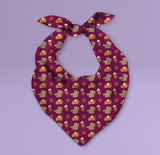 Fall Themed Pumpkin Spice Pet Bandana Triangle -  Pumpkin Spice and Everything Nice - Cute Fashion For Your Favorite Dog or Cat
