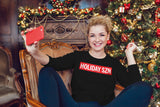 Holiday SZN - Fake Supreme - Supreme Parody Sweater-  Christmas Holiday Sweater - Ugly Sweater Party Design - Holiday Season
