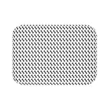 Dog Bone Black & White Printed AntiSlip Bathmat