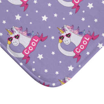 Purple Unicorn AntiSlip Bathmat - Printed Bathmat With Unicorn Pattern