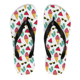 Summer Themed FlipFlops  Ice Cream  Sunglasses Thongs