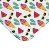 Summer Themed Bathmat - Ice Cream & Sunglasses