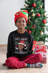 Lil Nas X, Can't Nobody Take My Presents - Old Town Road Lil Nas X Parody Ugly Holiday Sweater