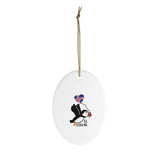 Iceland Christmas Tree Ornament ég elska þig  - "I Love You" in Icelandic