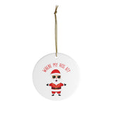 Where My Hos At? Funny Christmas Ornament - Ceramic Ornament For Christmas Tree