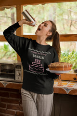 Happy Birthday Jesus - Holiday Sweater  - Ugly Sweater Party For Christmas Season