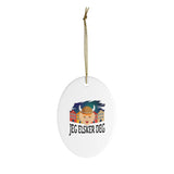 Norway - Holiday Ornament For Christmas Tree - Ceramic Ornament - Norwegian Ornament - Geg Elsker Deg