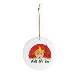 Vietnam - Holiday Ornament For Christmas Tree - Ceramic Ornament - Vietnamese Ornament