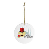 Turkish Ornament - Holiday Ornament For Christmas Tree - Ceramic Ornament - Turkey - I Love You