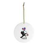 Iceland Christmas Tree Ornament ég elska þig  - "I Love You" in Icelandic