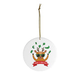 Making It Reindeer Funny Christmas Ornament - Ceramic Ornament For Christmas Tree