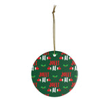 Jolly AF Ornament -  Funny Christmas Ornament - Ceramic Ornament For Christmas Tree