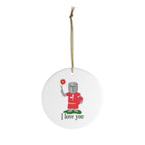 I Love You Holiday Christmas Tree Ornament - Malta Gift - Malta Ornament