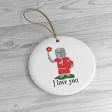 I Love You Holiday Christmas Tree Ornament - Malta Gift - Malta Ornament