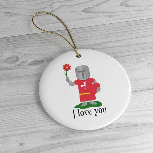 I Love You Holiday Christmas Tree Ornament - Malta Gift - Malta Ornament
