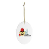 Turkish Ornament - Holiday Ornament For Christmas Tree - Ceramic Ornament - Turkey - I Love You