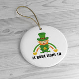 Ireland - Holiday Ornament For Christmas Tree - Ceramic Ornament - Ireland - Leprechaun