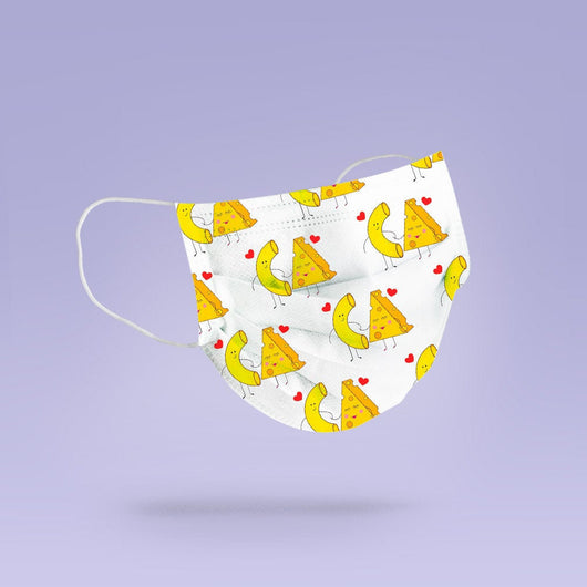 Washable & Reusable Cute Macaroni And Cheese Face Mask Cover